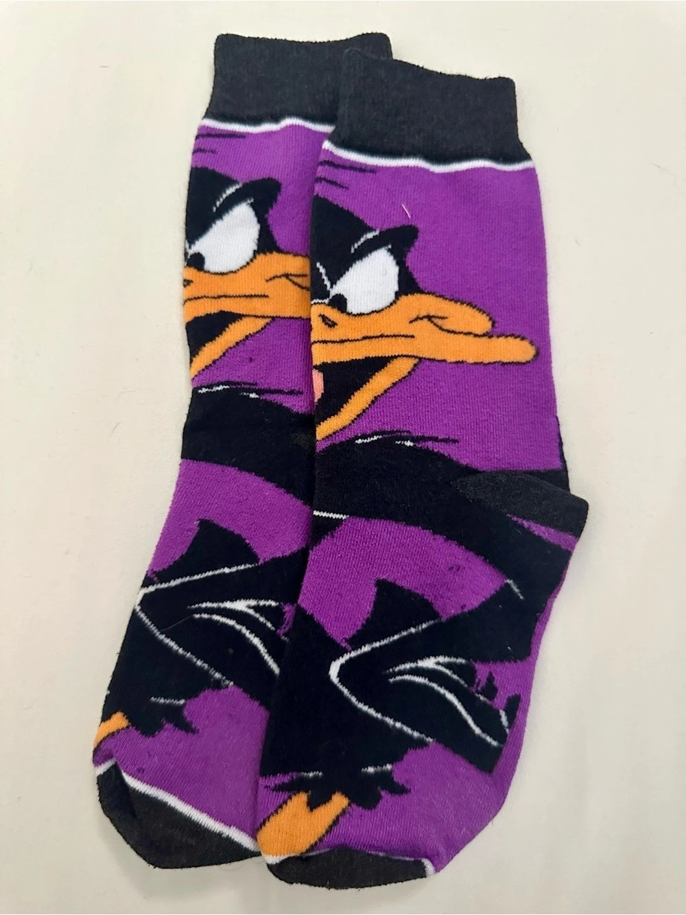 Purple & Black Character Socks